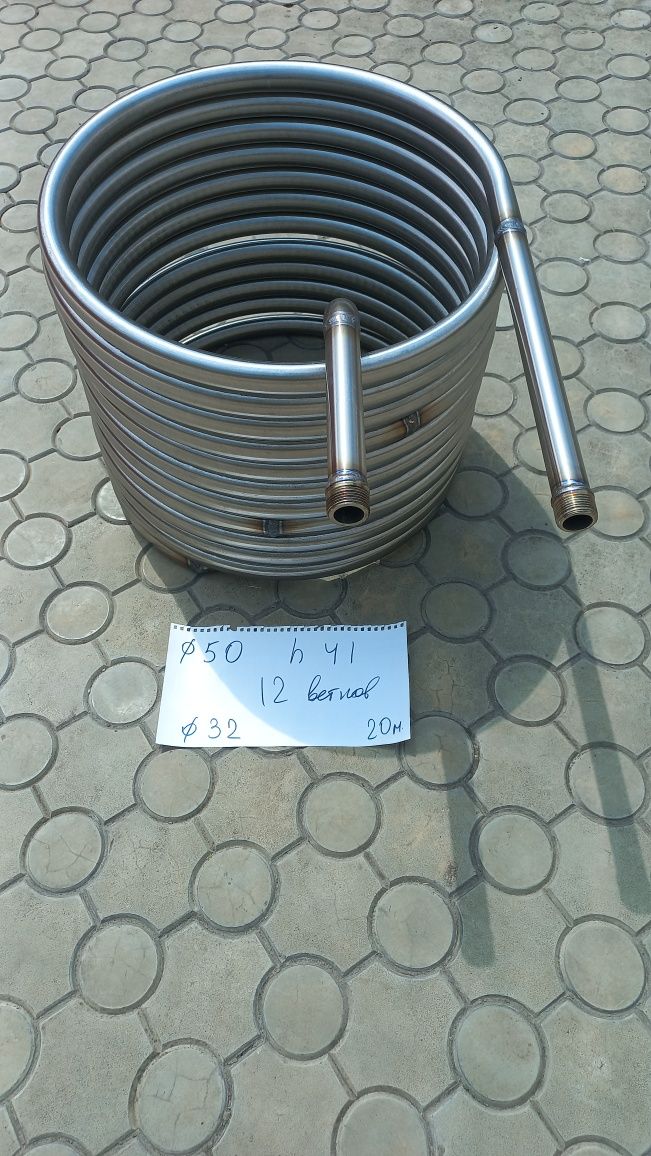 Теплообменник змеевик для бассейна водонагреватель