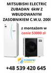 Pompa ciepła Mitsubishi Zubadan 6kW CWU 200l + montaż