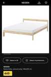 Łóżko 140x200 z materacem Ikea