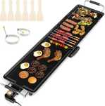 Grill elektryczny 1500 W nieprzywierający Termostat Tacka na tłuszcz