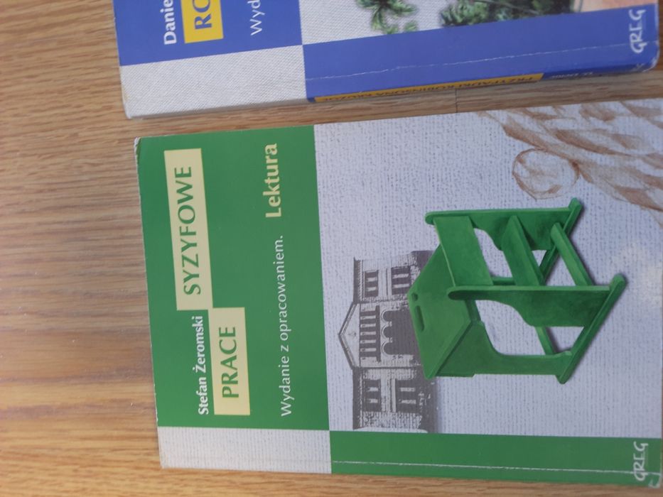 Lektury szkolne Przypadki Robinsona Kruzoe,  Syzyfowe prace,  Dym