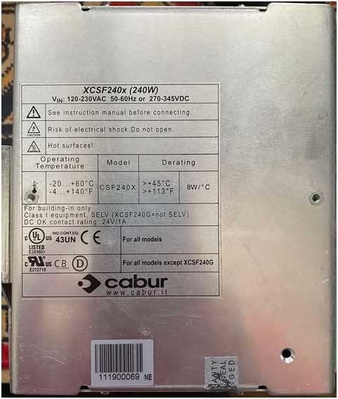 Zasilacz impulsowy jednofazowy 120-230VAC 12-15VDC 16A 240W XCSF240B