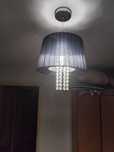 Lampa wisząca z kryształkami