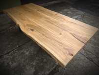 Blat dębowy 220x100-90 na stół biurko ławę Live Edge