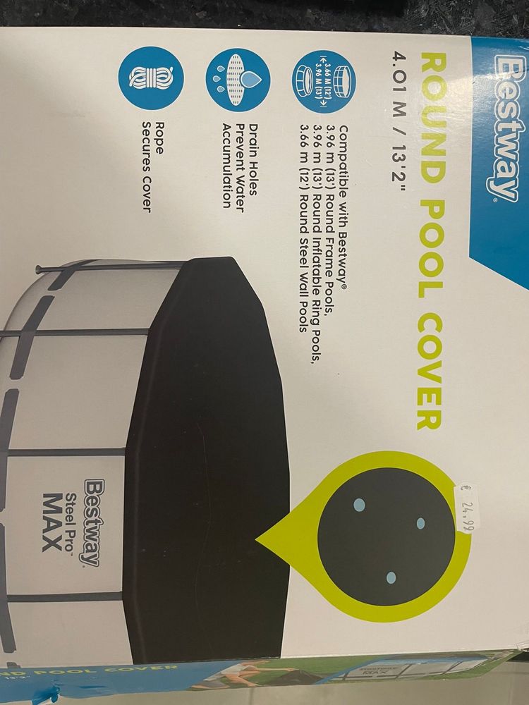 Piscina montavel nova c/ oferta de lona para cobrir