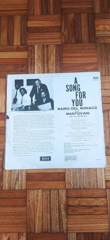 Vinil - A Song For You - Mario del Monaco, Mantovani