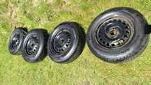 4x Felgi stalowe 4x100 + opony zimowe 185/70/14" 2022r.