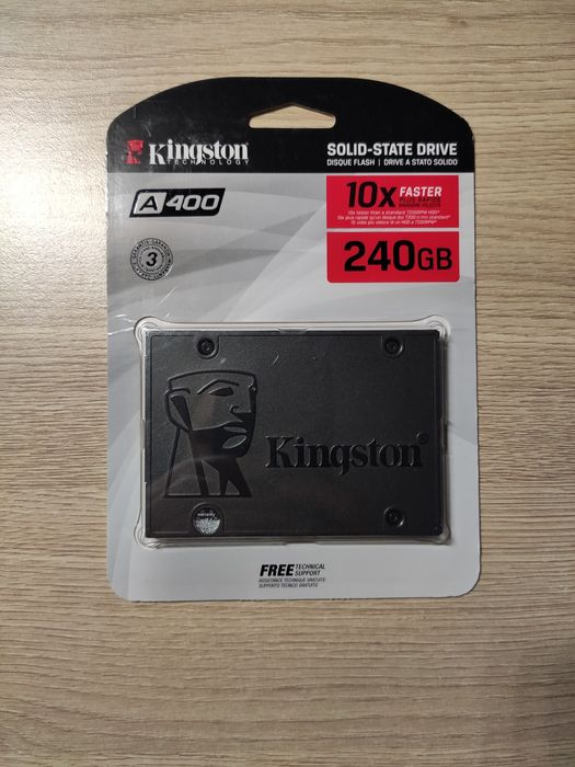 Новий SSD диск Kingston SSDNow A400 240GB 2.5» SATAIII 3D TLC (SA400S3