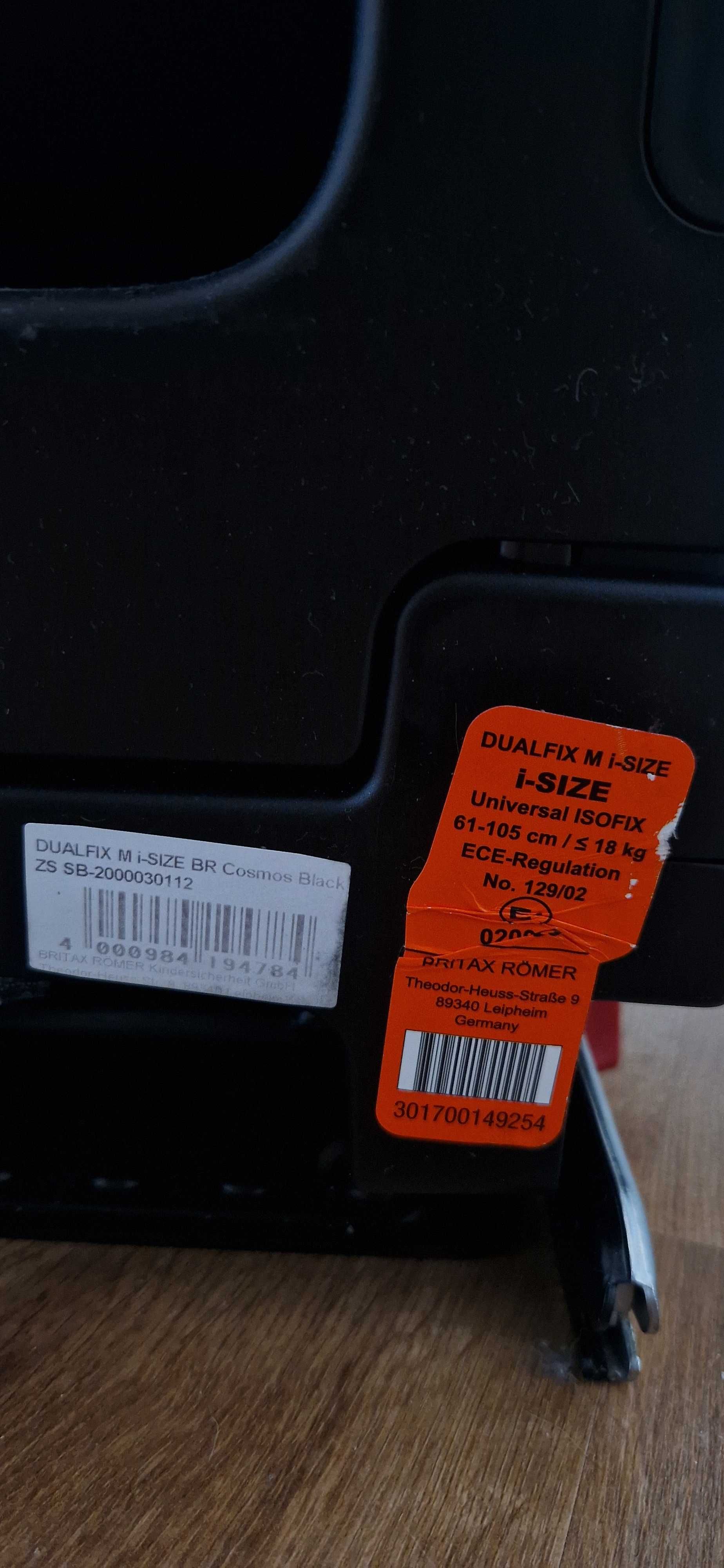 Cadeira auto Britax Römer Dualfix i-Size Space Black - ÓTIMO Estado