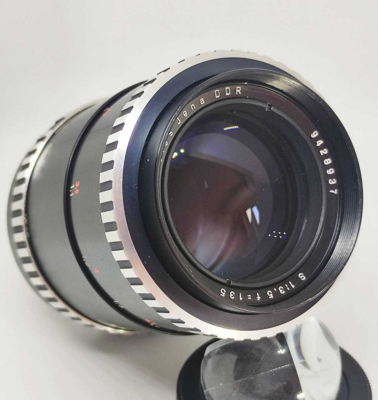 Carl Zeiss Jena DDR Sonnar 135mm f/3.5 "Zebra" різьба M42.