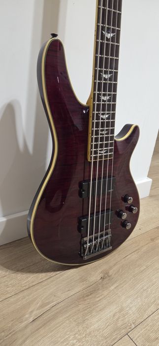 Gitara basowa Schecter Omen Extreme 5, Black Cherry