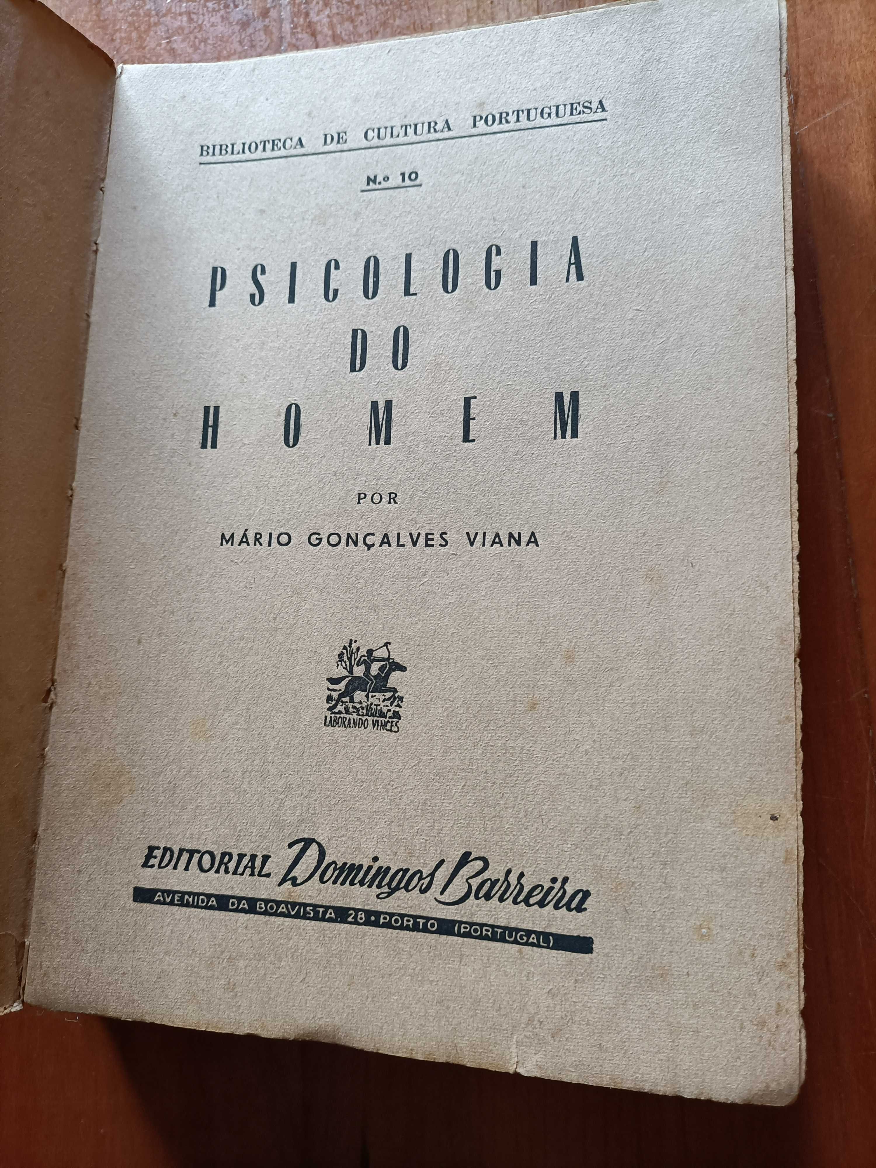 "Psicologia do Homem" de Mário Gonçalves Viana (Livro Raro)