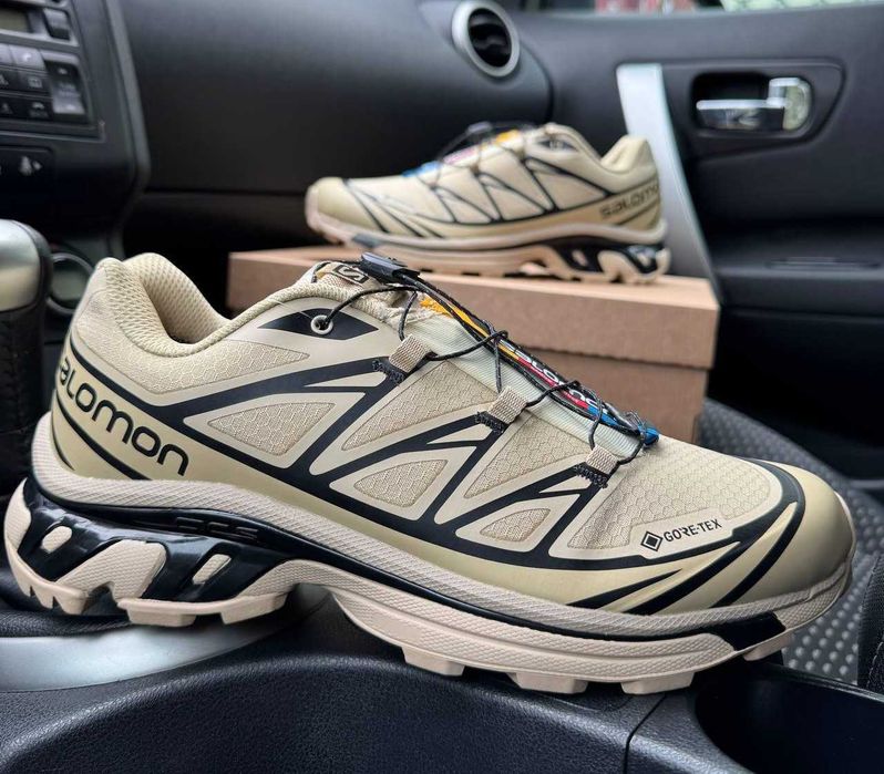 !ТОП! Salomon XT6 beige black brown Gore Tex  40 41 42 43 44 45