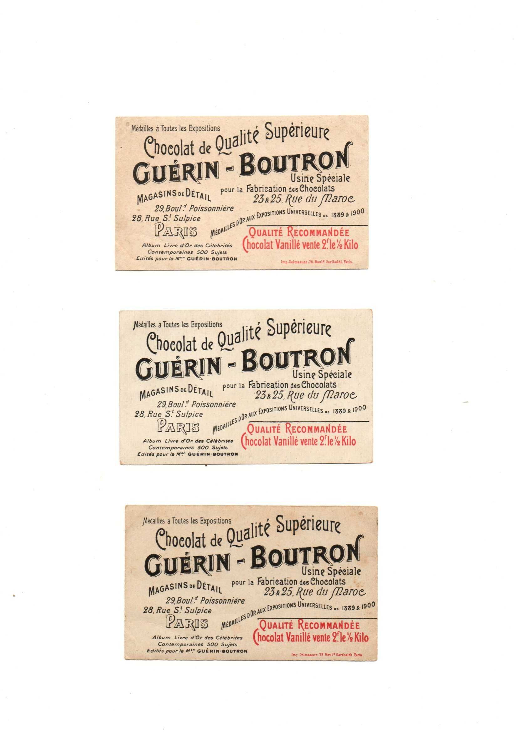Publicidade chocolat guerin-boutron: irmãs da Rainha D. Amélia