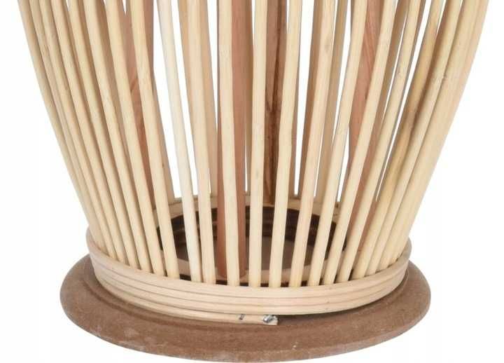 Zestaw 2x Lampion rattanowy ze szklanym wkładem–50 cm PRZEPIĘKNE !!