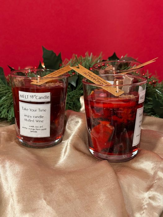 Ręcznie robiona świeca (Grzaniec/grzane wino/napój)