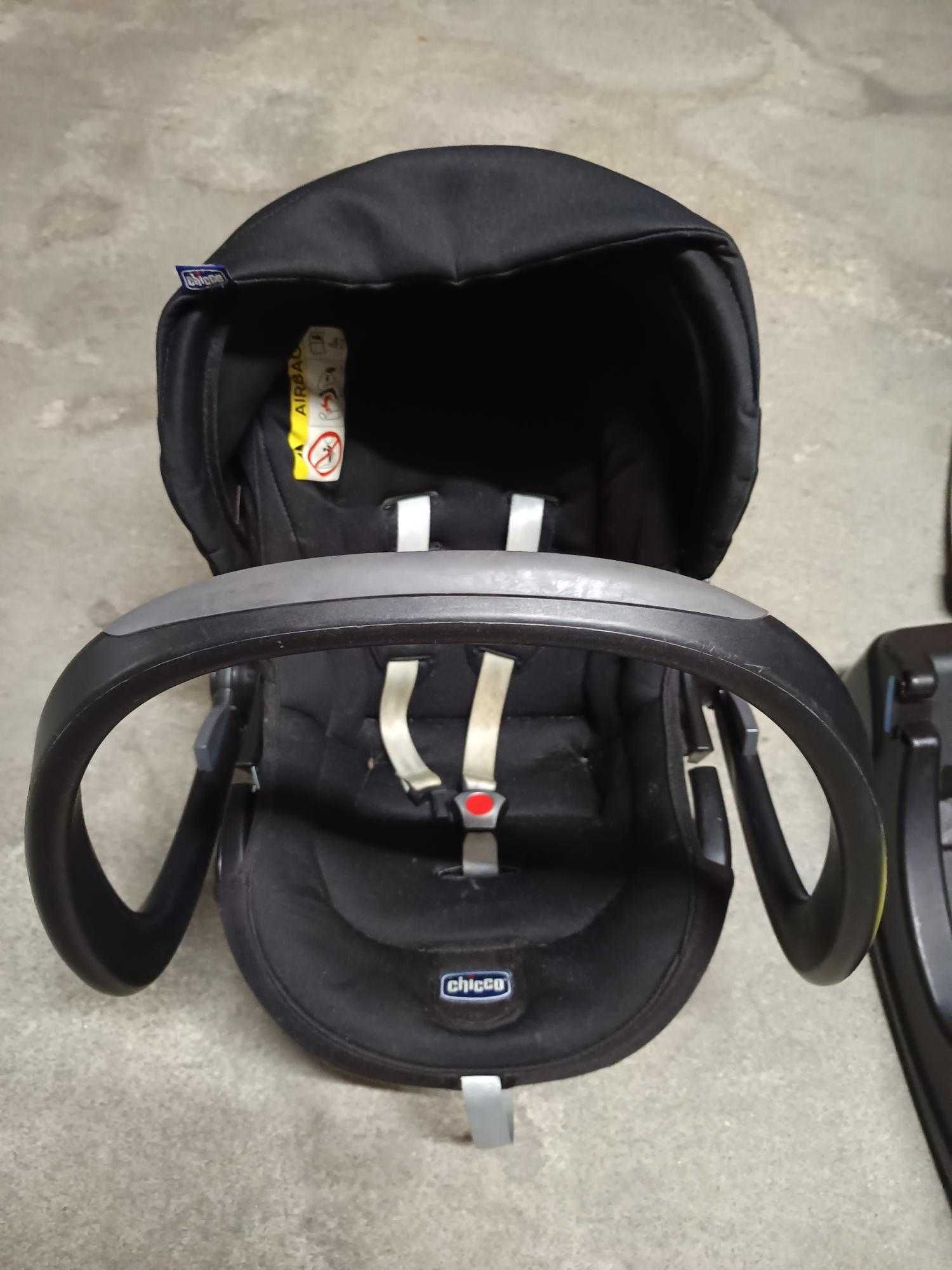 SEMINOVO Carrinho, baby coque (sistema isofix) e mochila porta bebé