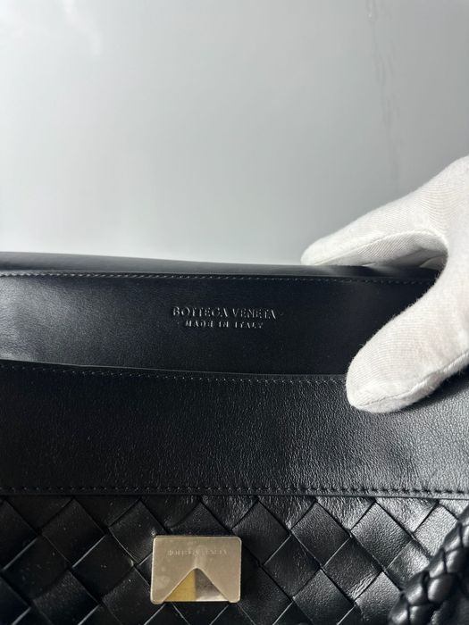 Torba męska BV Andiamo Knot Small czarna skóra jagnięca