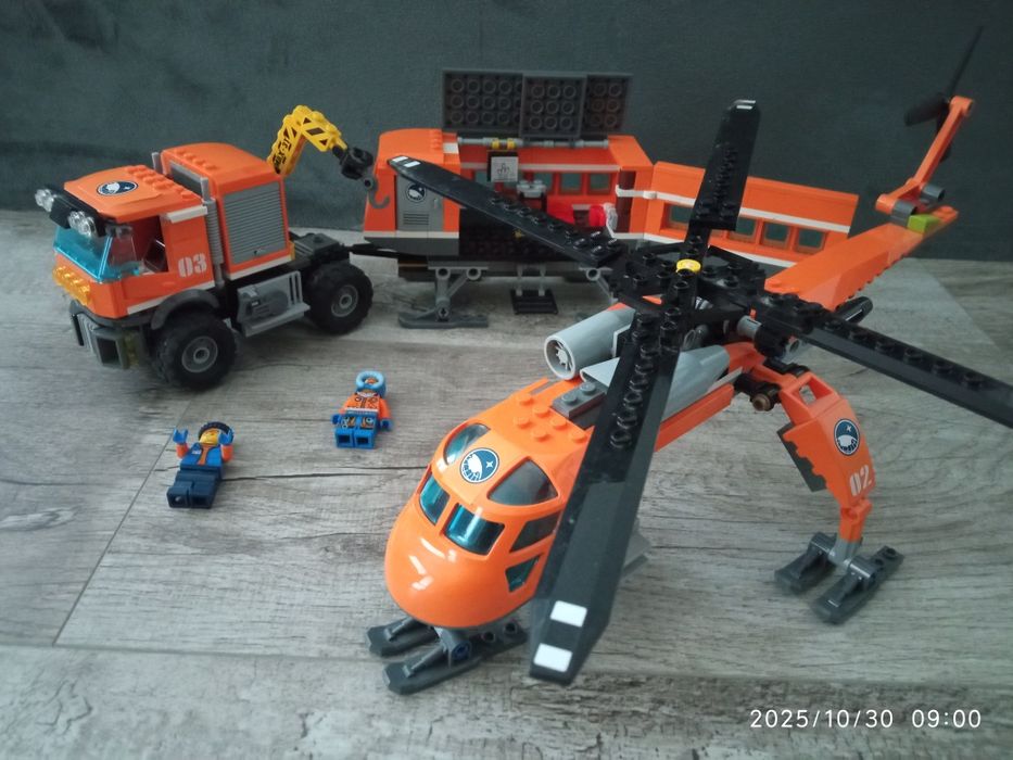 LEGO City 60034 i 60035 Arktyczne centrum i helikopter