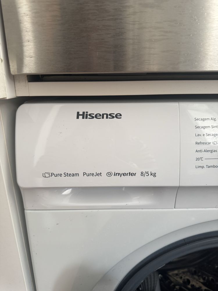 Máquina de Lavar e Secar Roupa Hisense