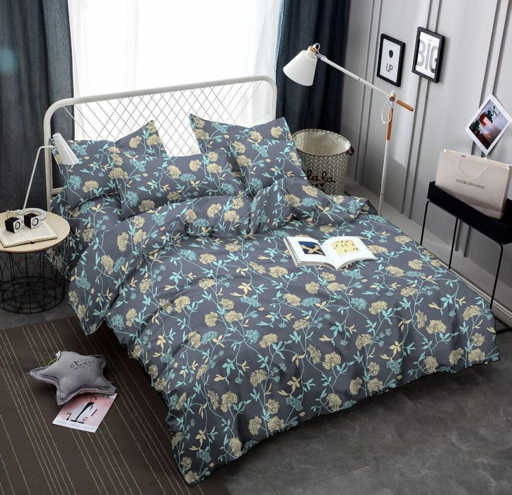 Pościel Satynowa 160x200 Kwiatki 2438 eStilex