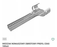 Wieszaki noniuszowe do profili  CD60 100szt
5,00