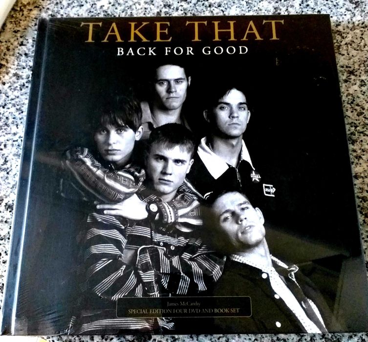 Livro com 4 dvd's e fotos dos Take That