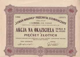 LUBAŃ-WRONKI Przemysł Ziemniaczany w Luboniu, 1929r.
