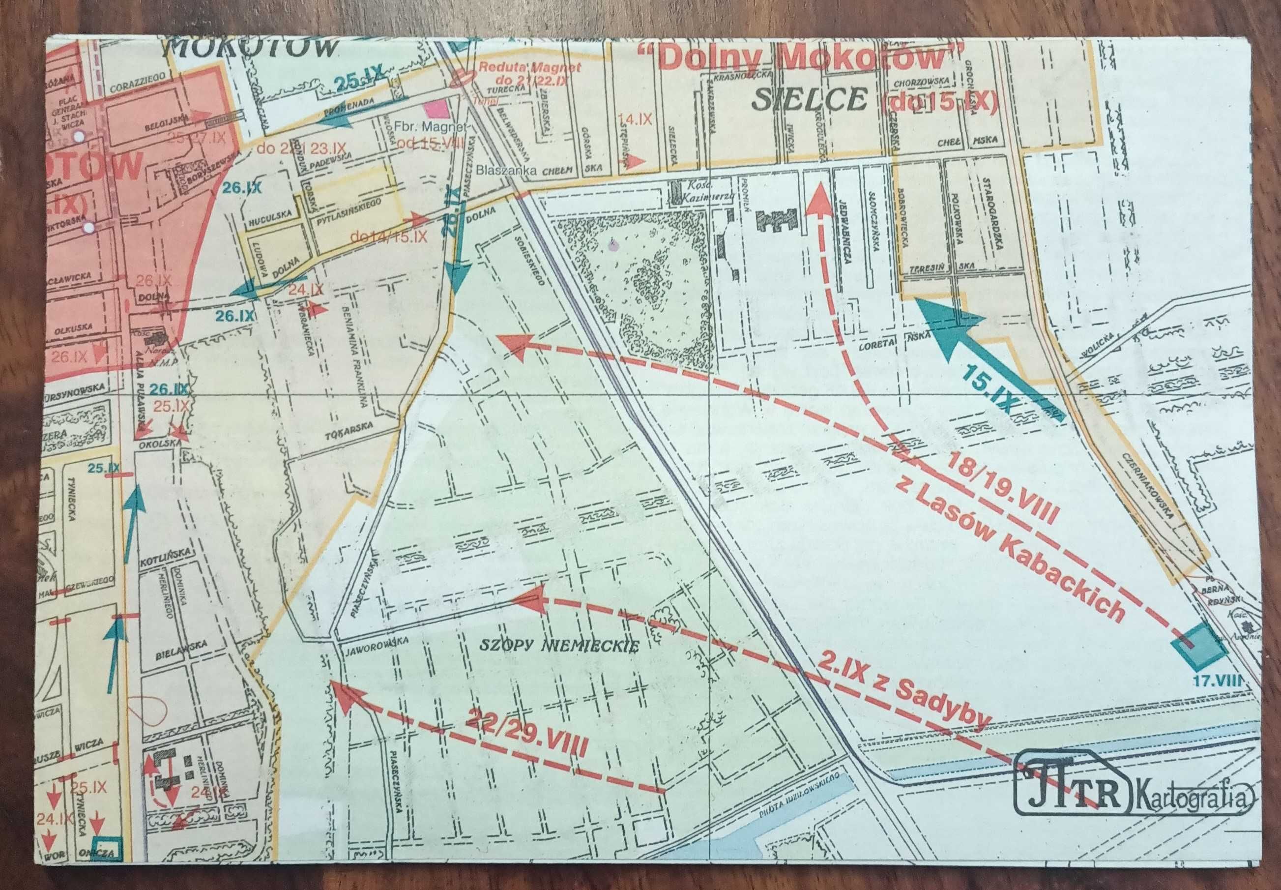 Mapa powstania warszawskiego