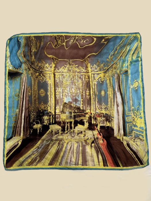 Вінтаж хустка Roberto Cavalli 2003 Baroque, шовк