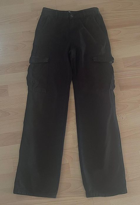 Cargo spodnie Pull&Bear 36 S czarne Pull Bear