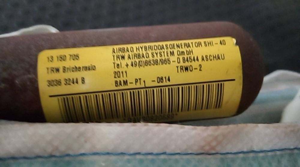 Airbag cortina direito OPEL Corsa D Van