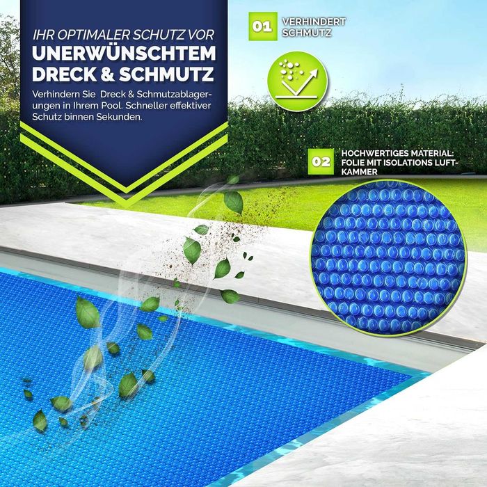 Solarna plandeka do ogrzewania basenu