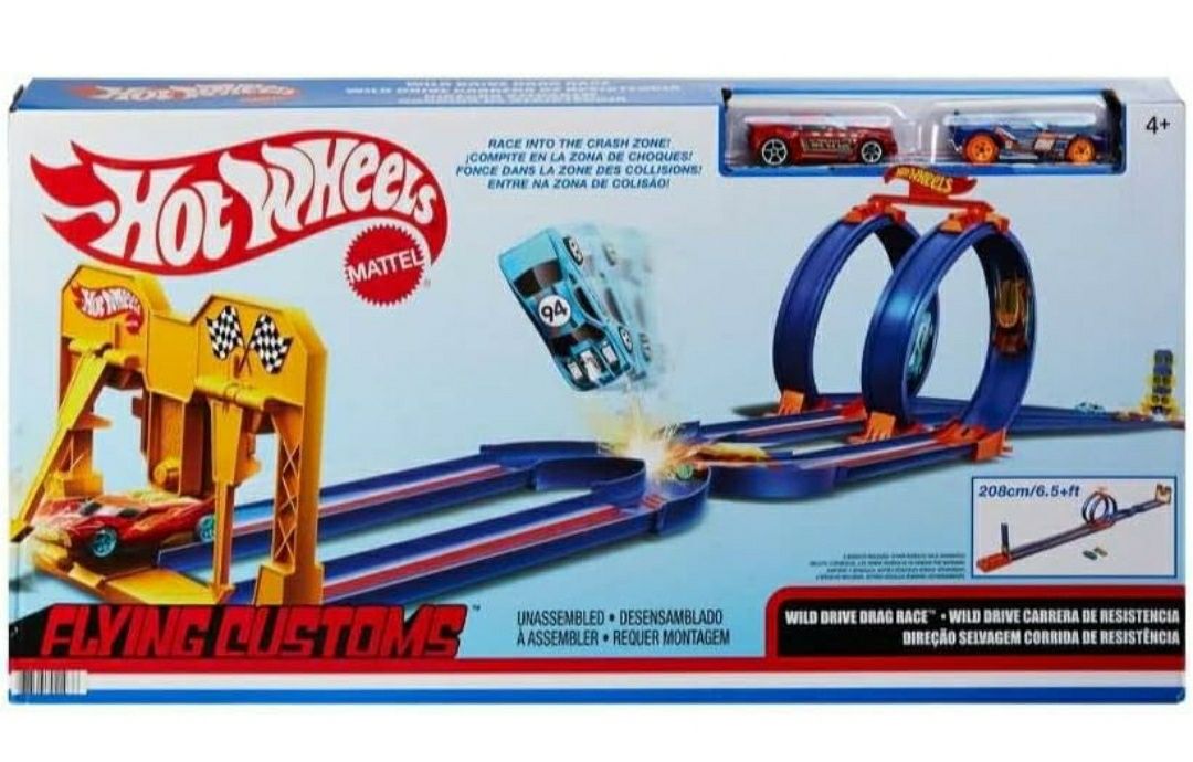 Ігровий набір Hot Wheels - Wild Drive Drag Race, оригінал