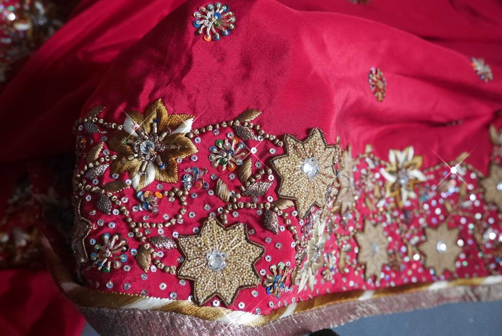 Сари индийское шелк свадебное