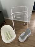 Stojak stelaż do wanienki z wanienka IKEA LATTSAM i leżakiem