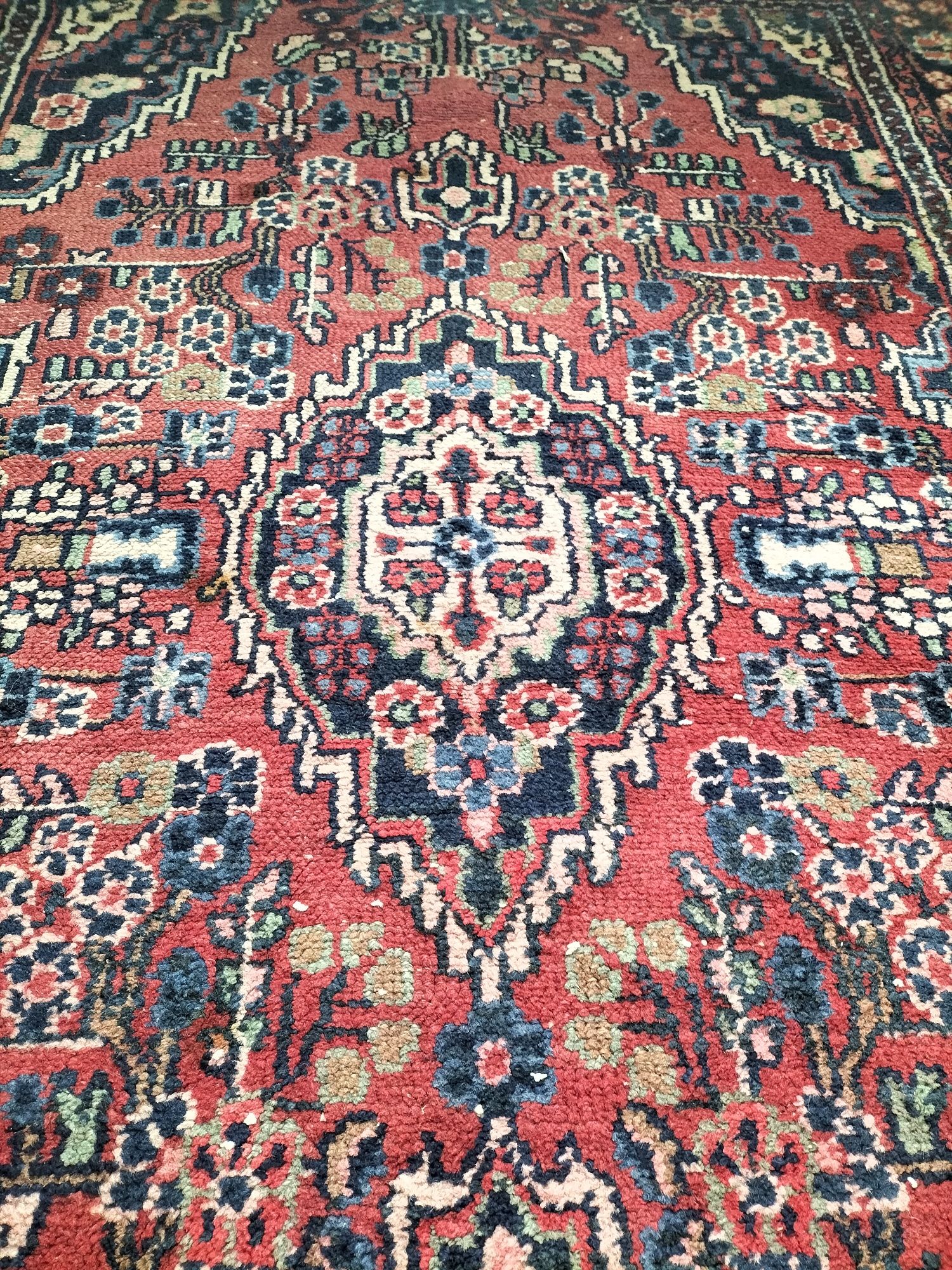 Przepiękny antyczny Irański wełniany dywan Hamadan 130x200cm nr 1204