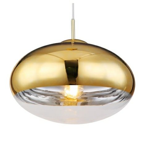 Żyrandol lampa wisząca na lince Globo 15445HG złota nowoczesna szklana
