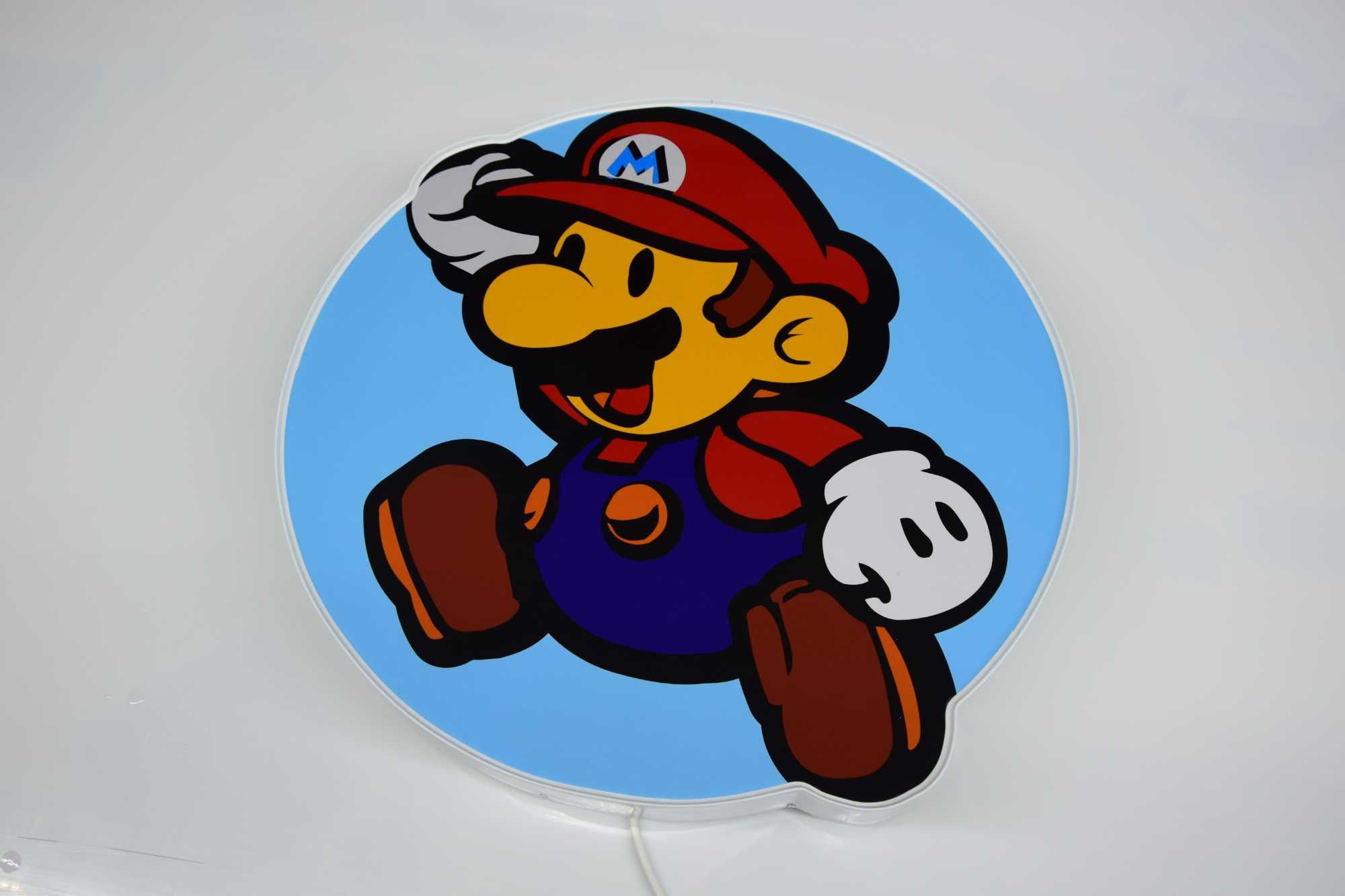 LED Neon SUPER MARIO, Lampka do pokoju dziecka, Plafon 3D, Prezent