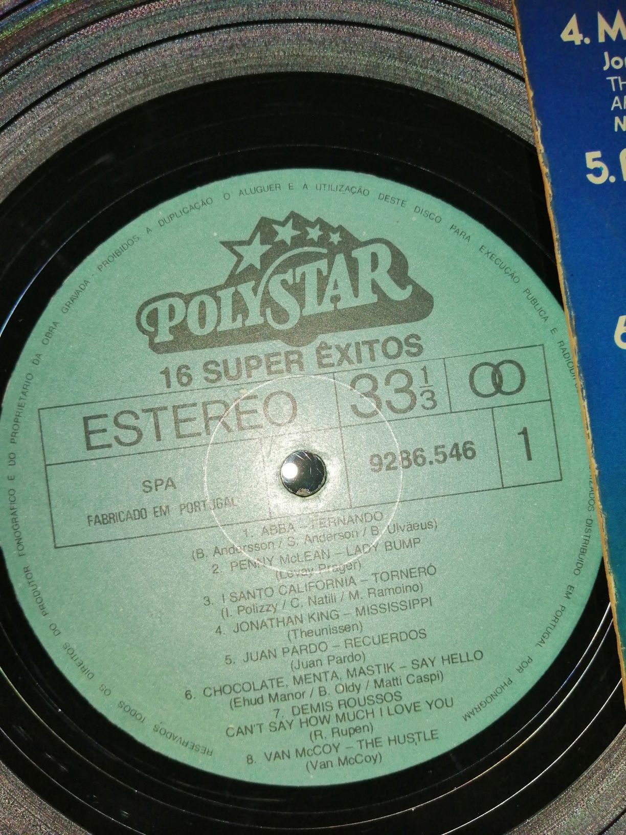 Polystar - 16 Super Exitos-  disco de vinil como novo! Musica déc 70