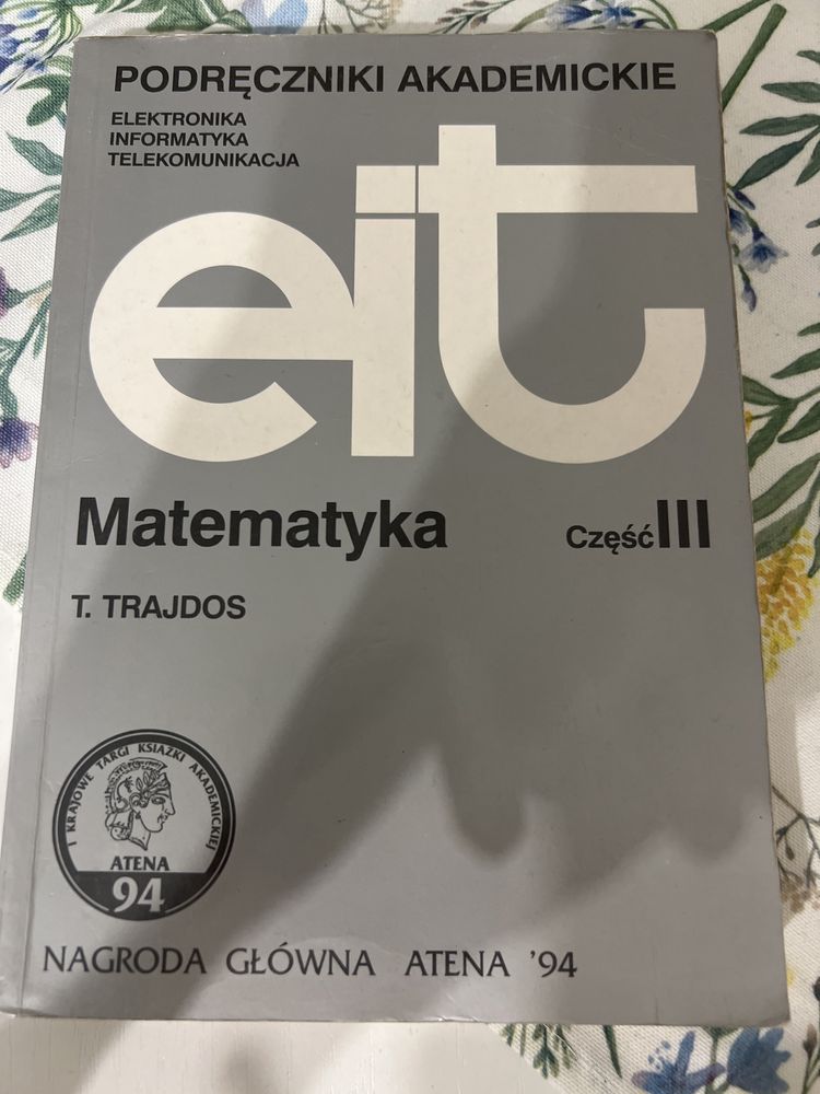 Podręcznik akademicki Matematyka cz. 3 T.Trajdos