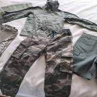 Zestaw ubrań leśno-militarnych dla dziecka 140-146 cm