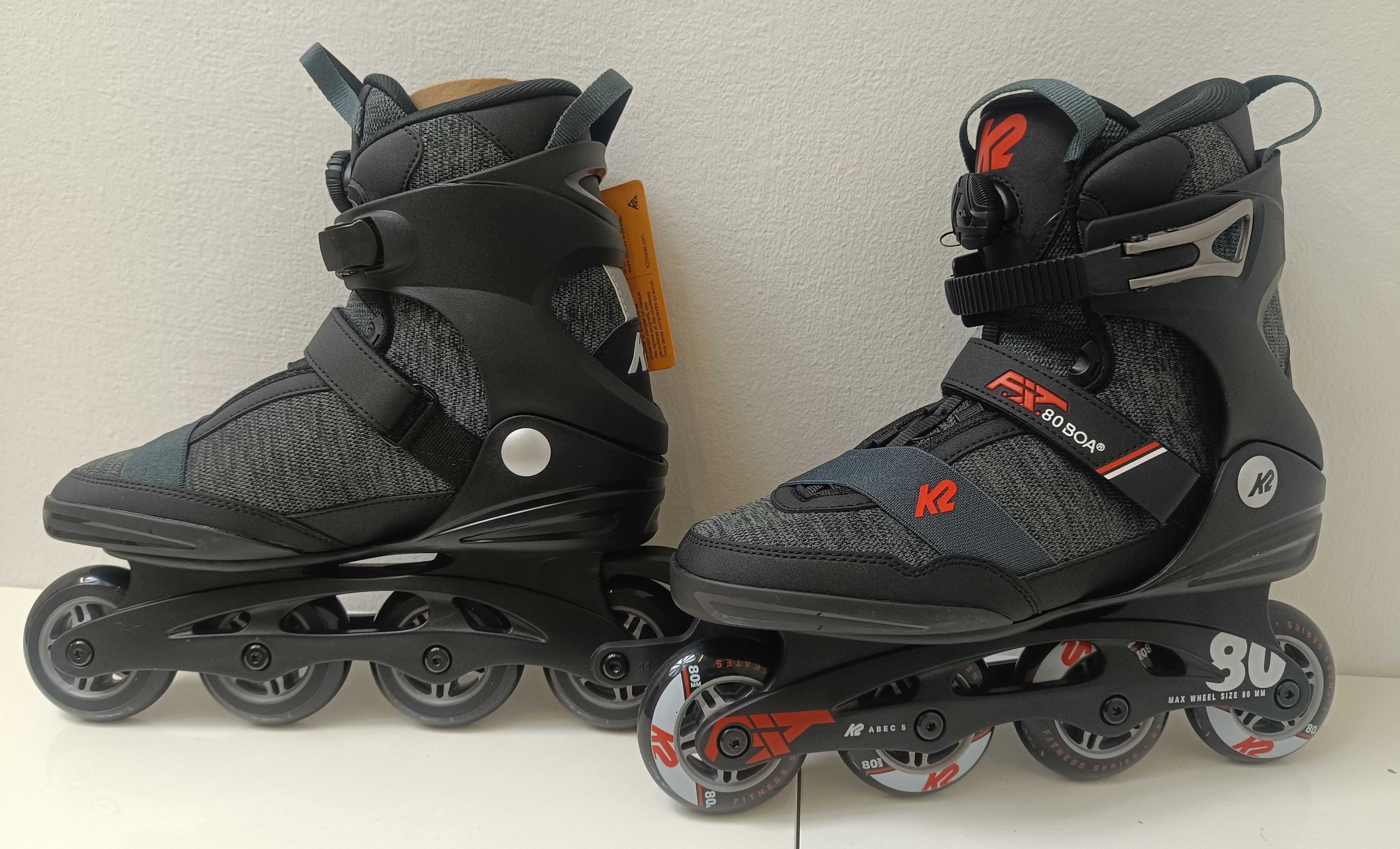 PROMOCJA - 30% K2 BOA F.i.t. 80 rolki rozm 44