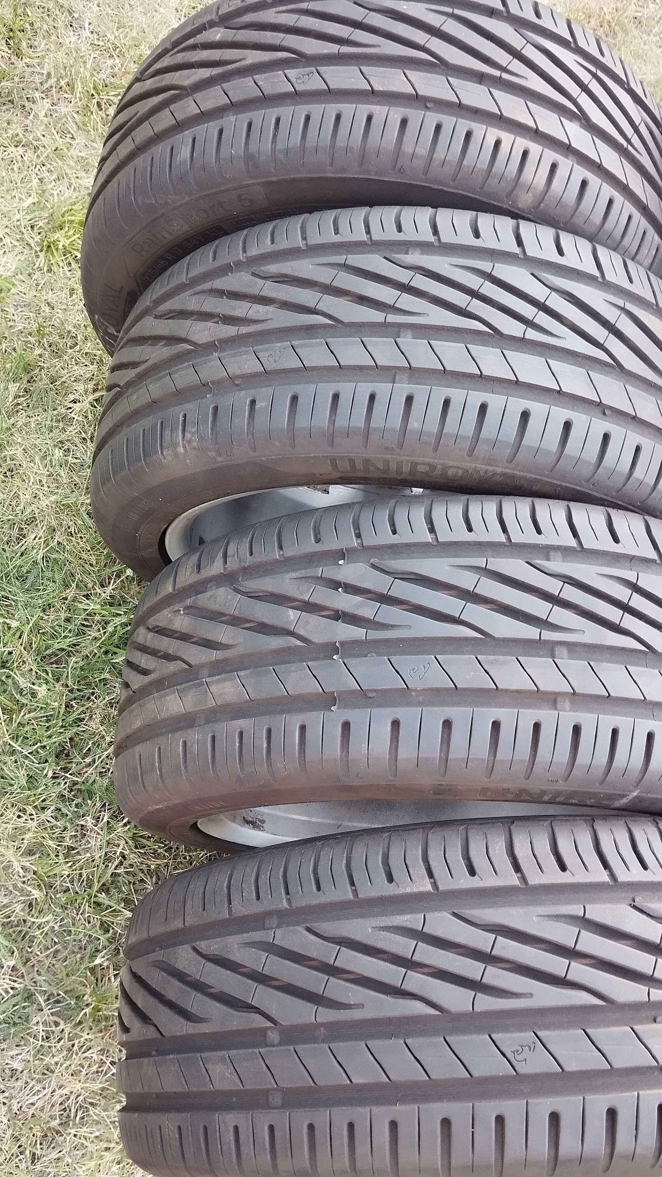Felgi aluminiowe 17" Mercedes + opony letnie Uniroyal 225/45/17 2024r