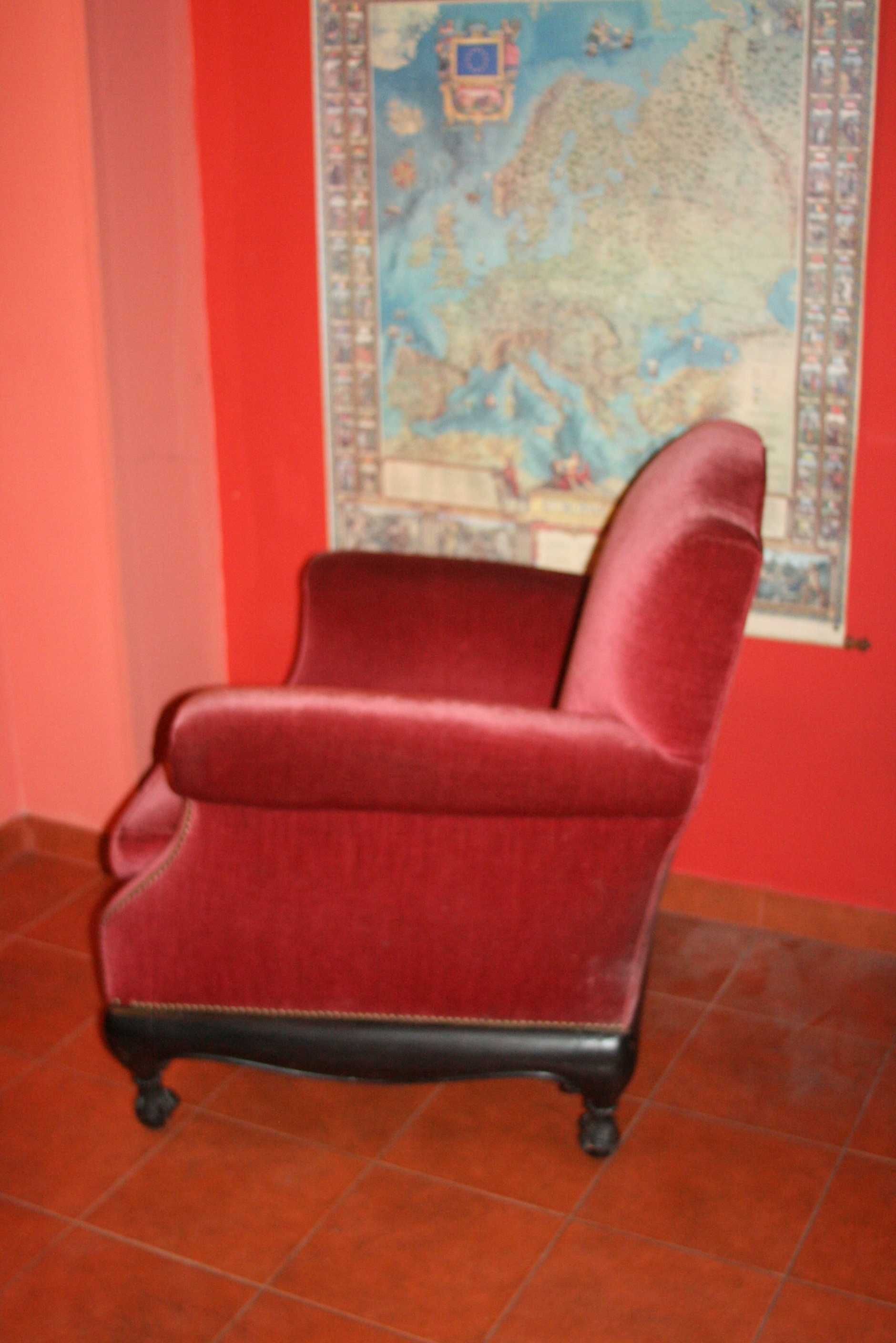 komplet wypoczynkowy antyki sofa i dwa fotele