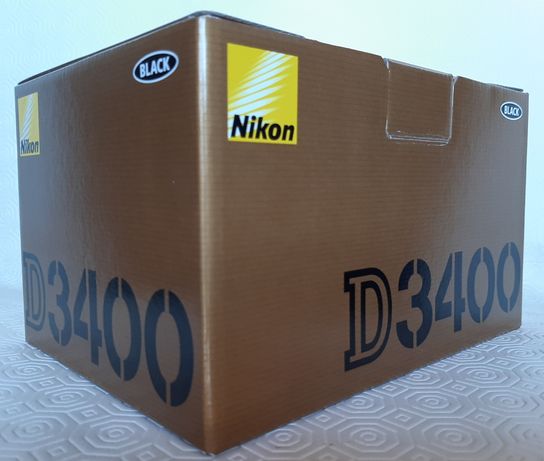 Nikon D3400 com lentes 18-55 e 55-200mm VR - NOVA