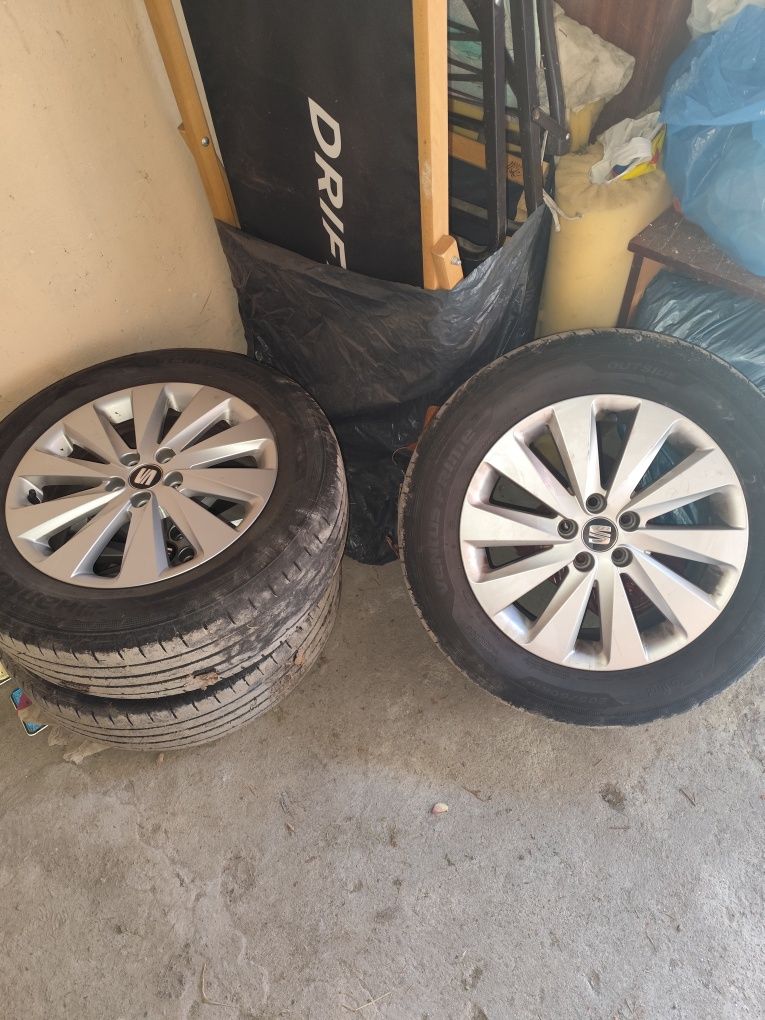 Felgi  16 cali seat arona itp +opony hankook  felgi 5x1004szt