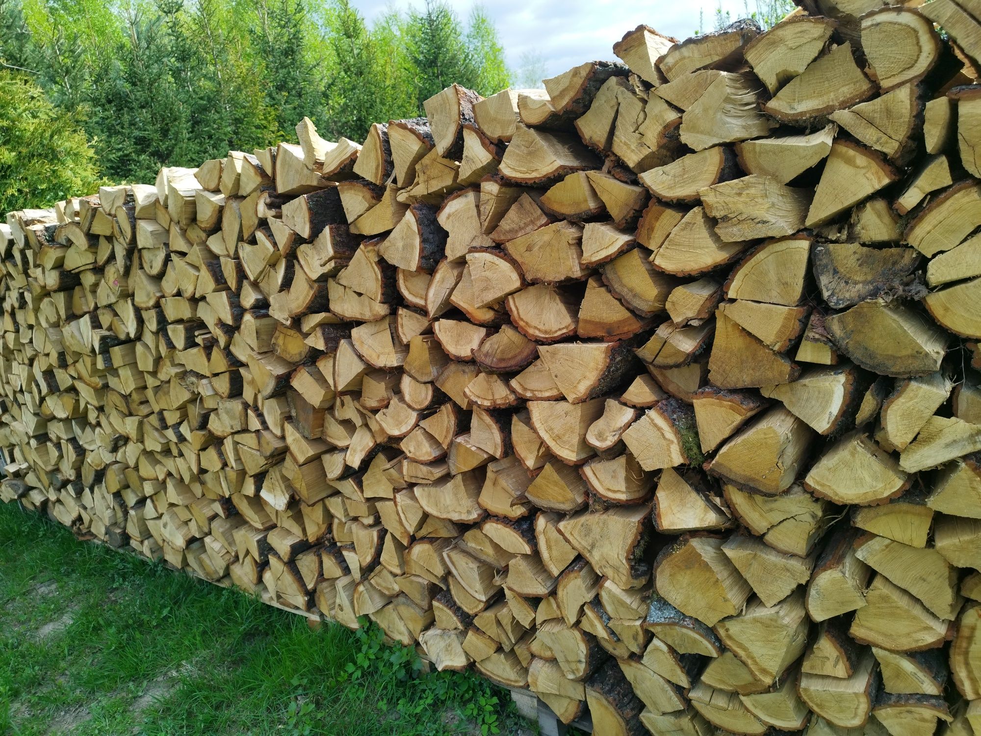Drewno opałowe dąb kominkowy roczny transport