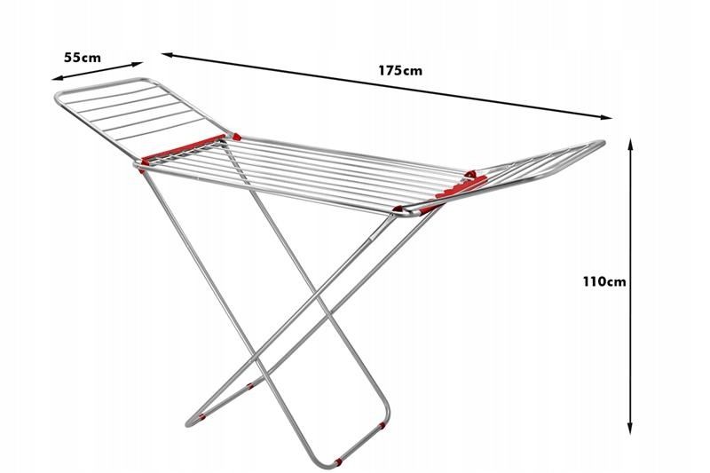 Suszarka stojąca na pranie duża rozkładana