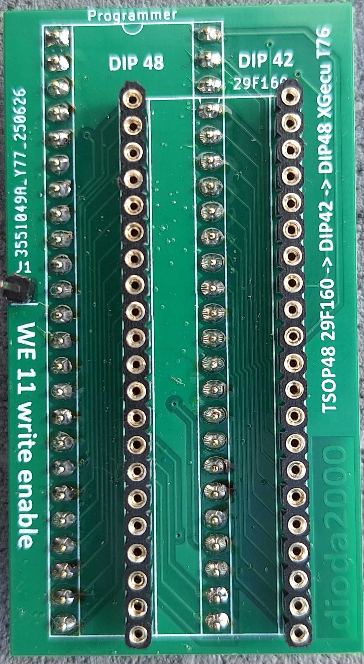 Adapter DIP42->DIP48 dla programatora XGecu T76